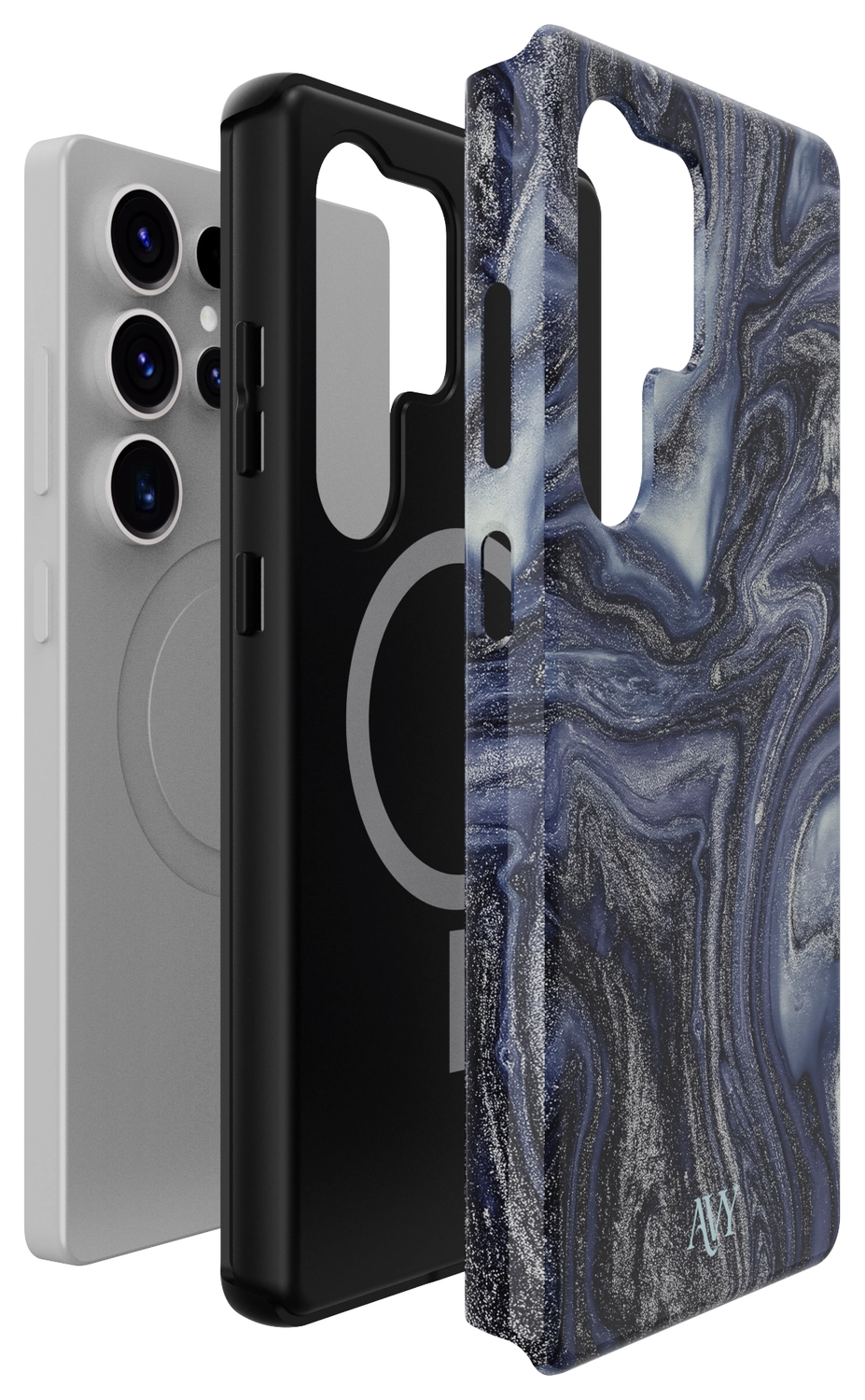 AVY Samsung Galaxy S25 Ultra Hoesje MagSafe Back Cover Obscura Blue afbeelding 17