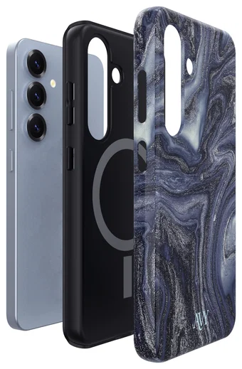 AVY Samsung Galaxy S24 Plus Hoesje MagSafe Back Cover Obscura Blue afbeelding 15