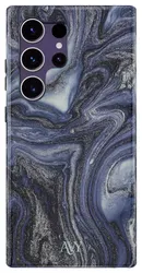 AVY Samsung Galaxy S24 Ultra Hoesje MagSafe Back Cover Obscura Blue afbeelding