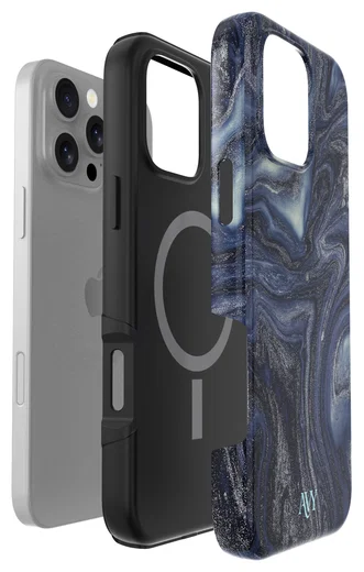 AVY Apple iPhone 15 Pro Max Hoesje MagSafe Back Cover Obscura Blue afbeelding 18