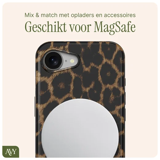 AVY Apple iPhone 17e / 16e Hoesje MagSafe Back Cover Panthera Chic afbeelding 9