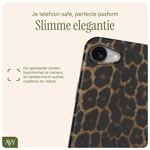 AVY Apple iPhone 17e / 16e Hoesje MagSafe Back Cover Panthera Chic afbeelding 10