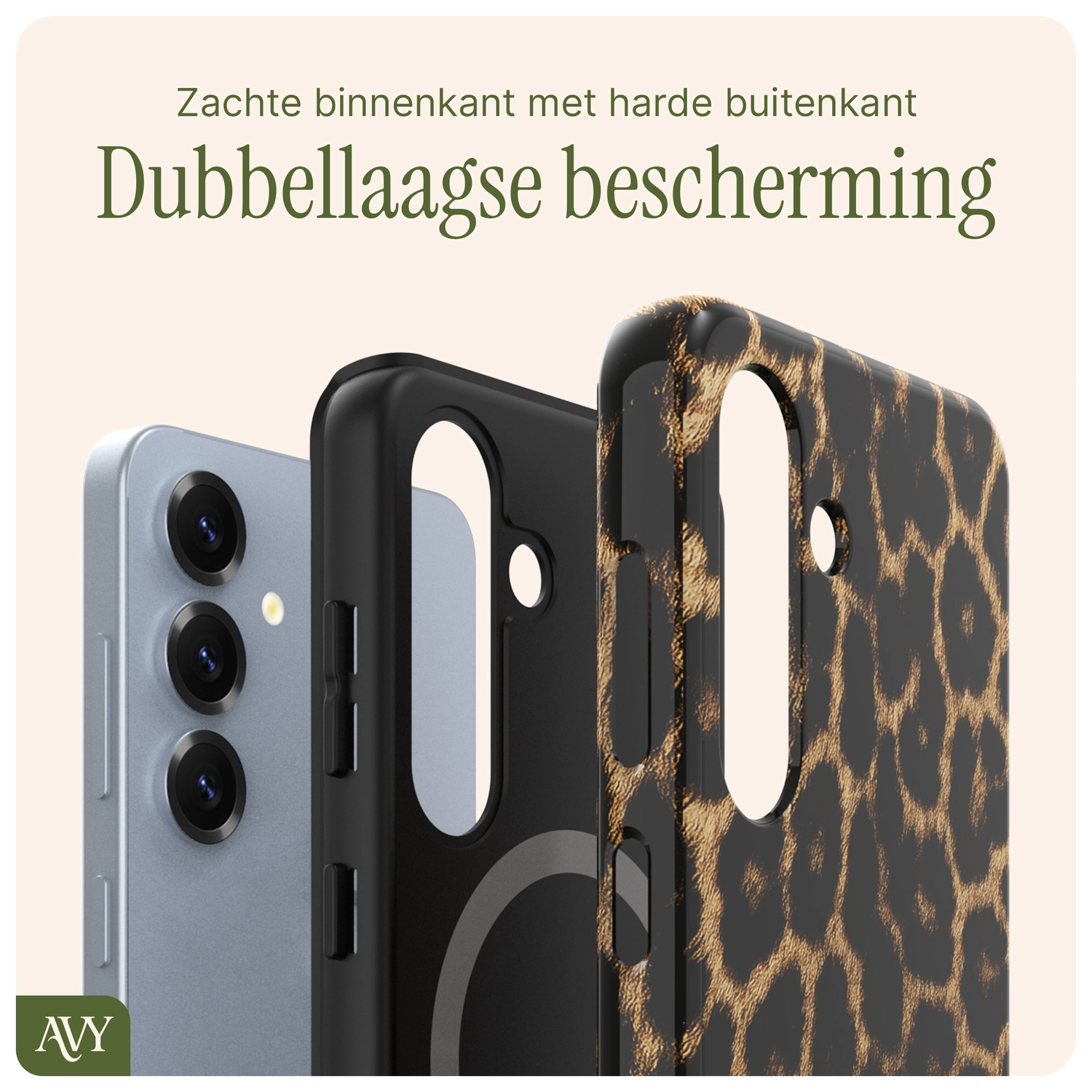 AVY Samsung Galaxy S25 Plus Hoesje MagSafe Back Cover Panthera Chic afbeelding 7