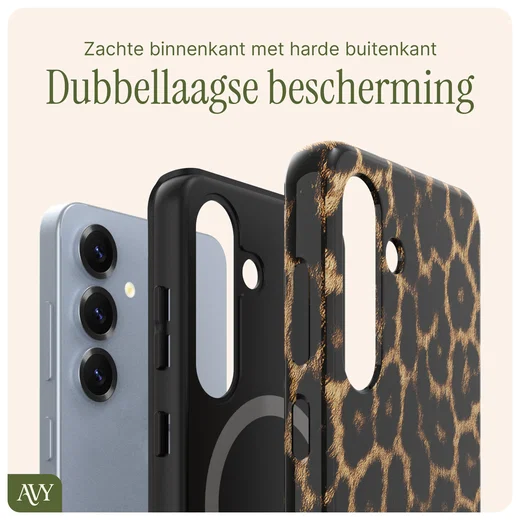 AVY Samsung Galaxy S25 Plus Hoesje MagSafe Back Cover Panthera Chic afbeelding 7