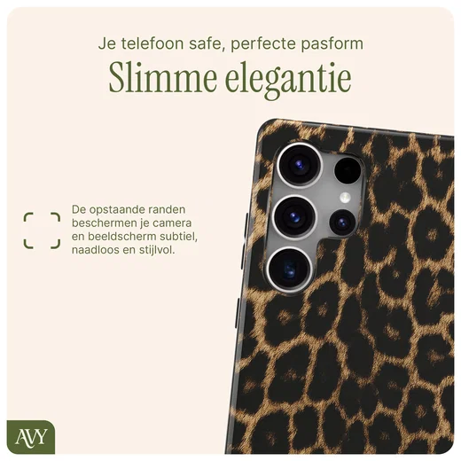 AVY Samsung Galaxy S25 Ultra Hoesje MagSafe Back Cover Panthera Chic afbeelding 8