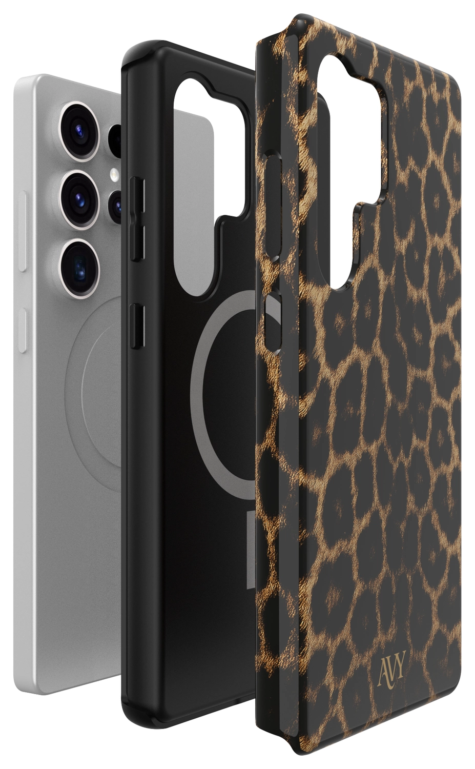 AVY Samsung Galaxy S25 Ultra Hoesje MagSafe Back Cover Panthera Chic afbeelding 17