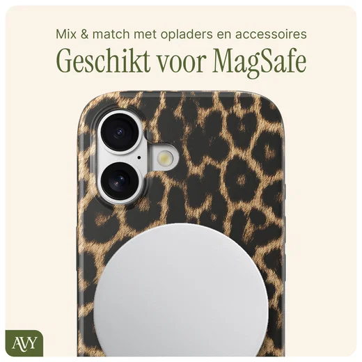 AVY Apple iPhone 16 Hoesje MagSafe Back Cover Panthera Chic afbeelding 8