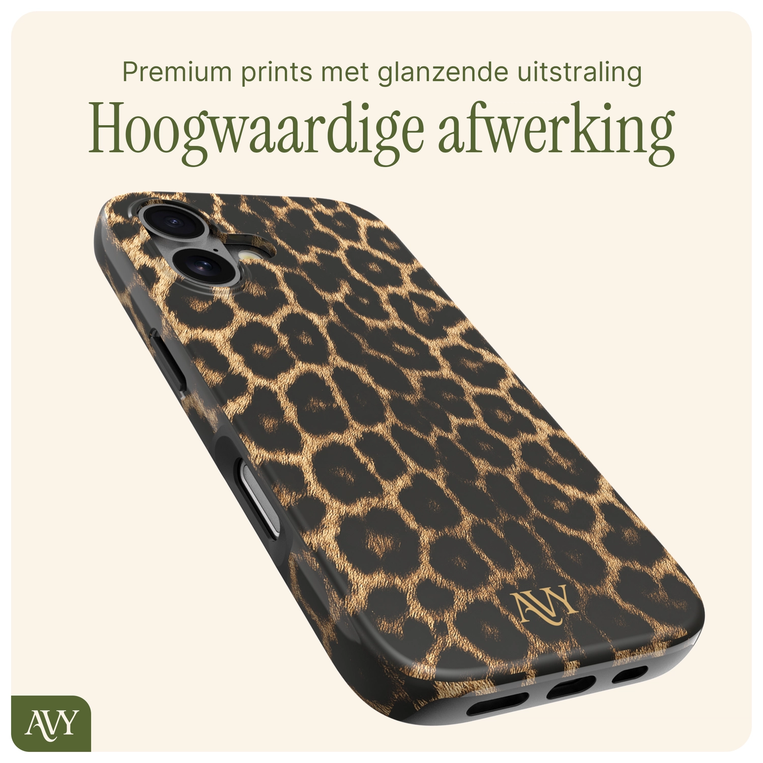 AVY Apple iPhone 16 Hoesje MagSafe Back Cover Panthera Chic afbeelding 9