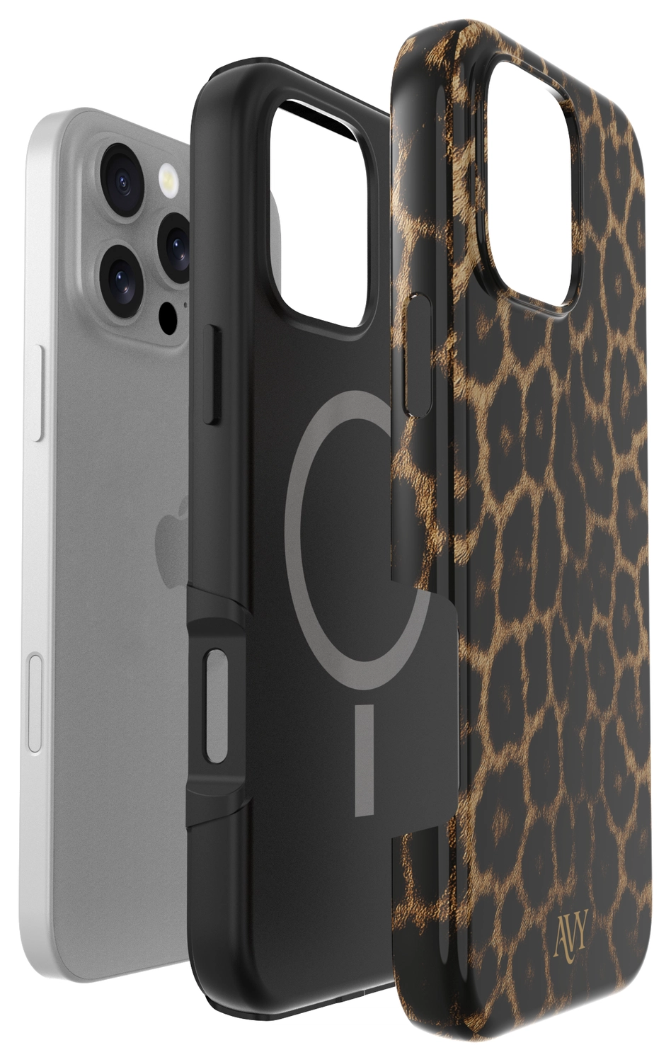 AVY Apple iPhone 16 Pro Max Hoesje MagSafe Back Cover Panthera Chic afbeelding 12
