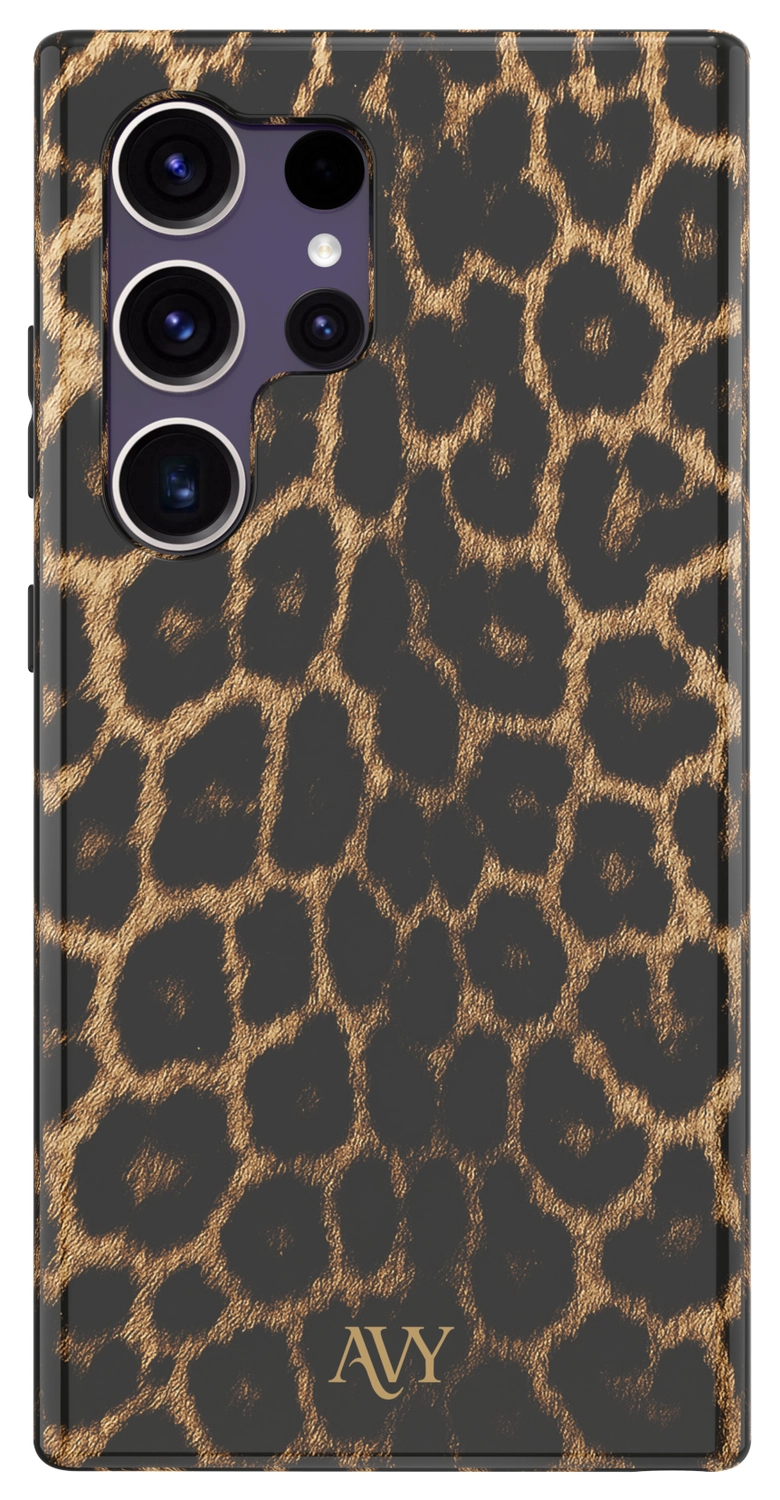 AVY Samsung Galaxy S24 Ultra Hoesje MagSafe Back Cover Panthera Chic afbeelding 1