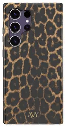AVY Samsung Galaxy S24 Ultra Hoesje MagSafe Back Cover Panthera Chic afbeelding