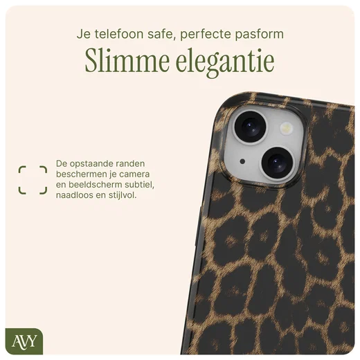 AVY Apple iPhone 15 Hoesje MagSafe Back Cover Panthera Chic afbeelding 11