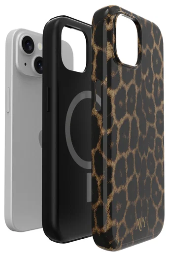 AVY Apple iPhone 15 Hoesje MagSafe Back Cover Panthera Chic afbeelding 16