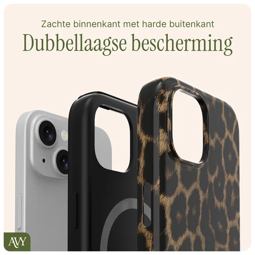 AVY Apple iPhone 15 Hoesje MagSafe Back Cover Panthera Chic afbeelding 8