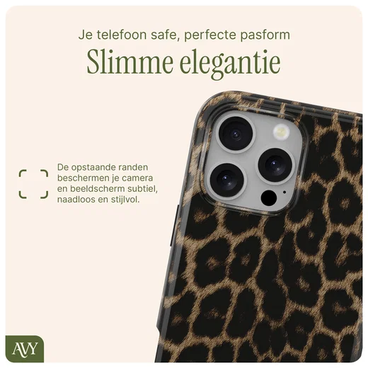AVY Apple iPhone 12 / 12 Pro Hoesje MagSafe Back Cover Panthera Chic afbeelding 10