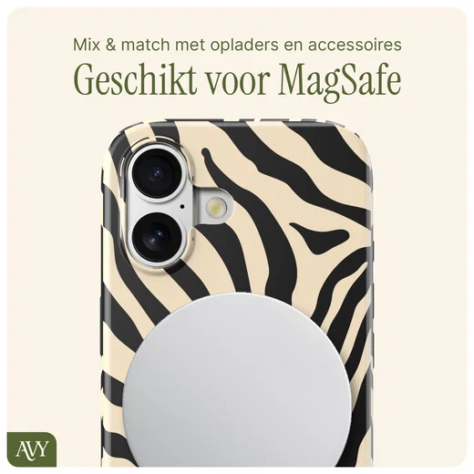 AVY Apple iPhone 17 Hoesje MagSafe Back Cover Serengeti Zebra afbeelding 8