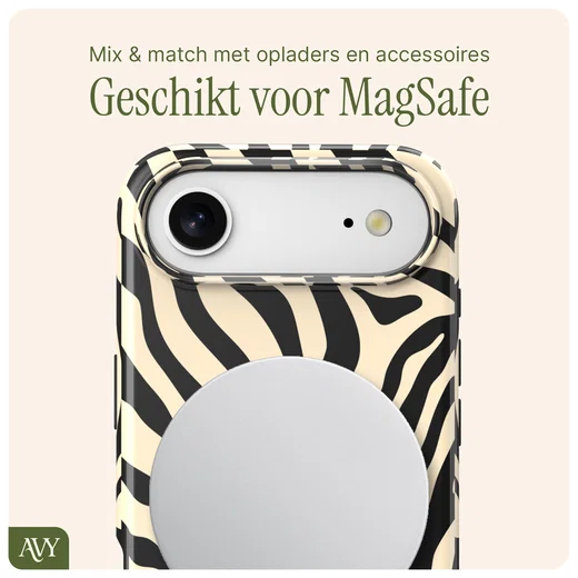 AVY Apple iPhone Air Hoesje MagSafe Back Cover Serengeti Zebra afbeelding 7