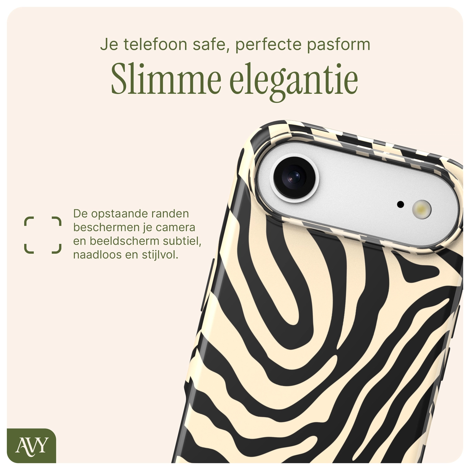 AVY Apple iPhone Air Hoesje MagSafe Back Cover Serengeti Zebra afbeelding 9