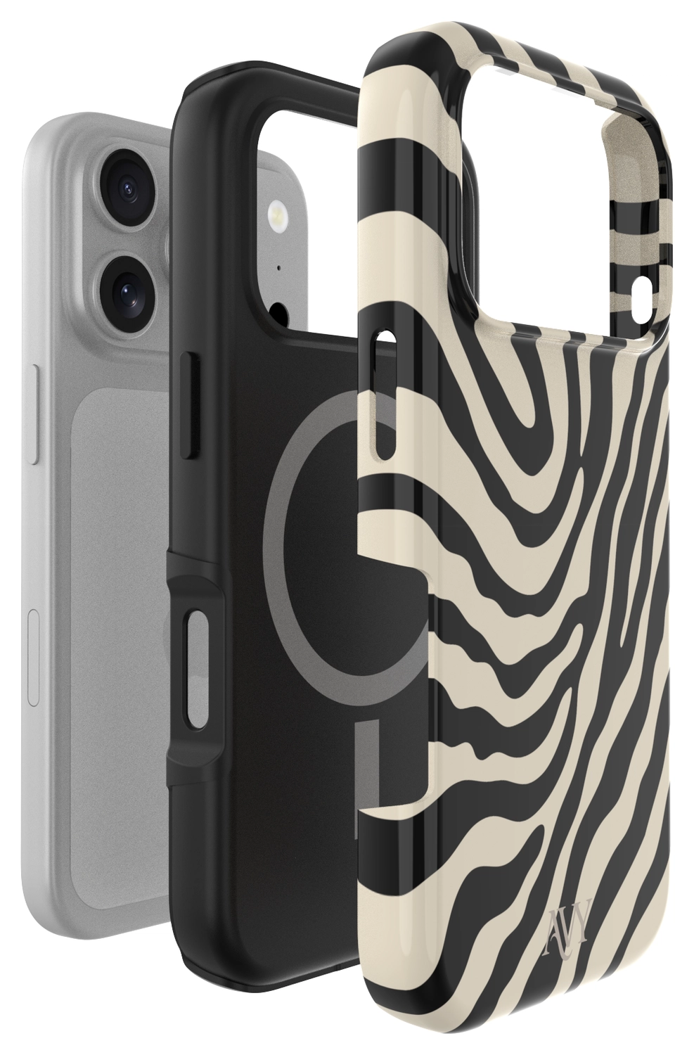 AVY Apple iPhone 17 Pro Hoesje MagSafe Back Cover Serengeti Zebra afbeelding 14
