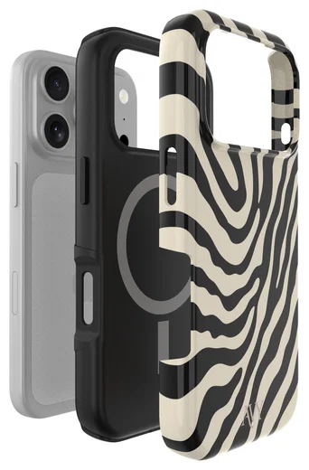 AVY Apple iPhone 17 Pro Hoesje MagSafe Back Cover Serengeti Zebra afbeelding 14