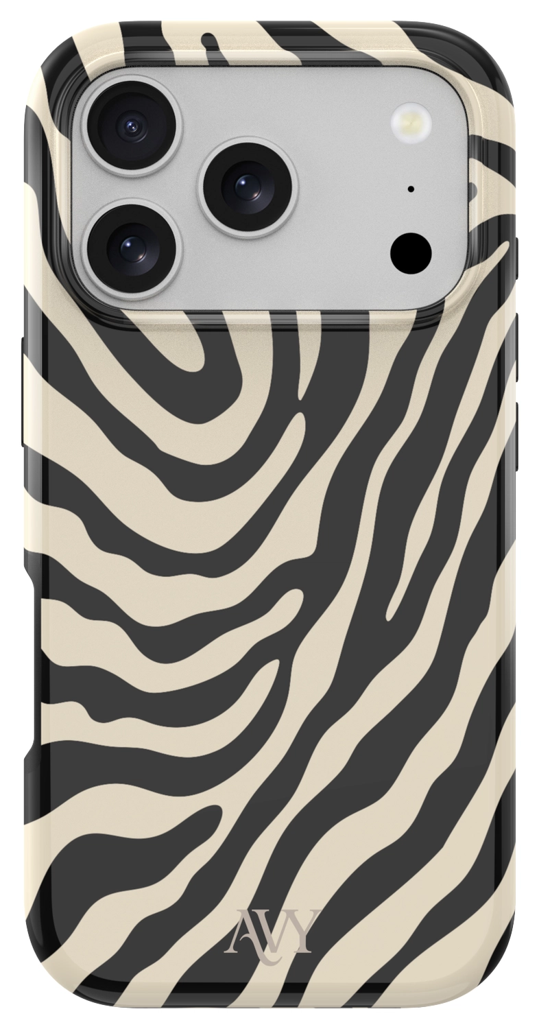 AVY Apple iPhone 17 Pro Max Hoesje MagSafe Back Cover Serengeti Zebra afbeelding 1