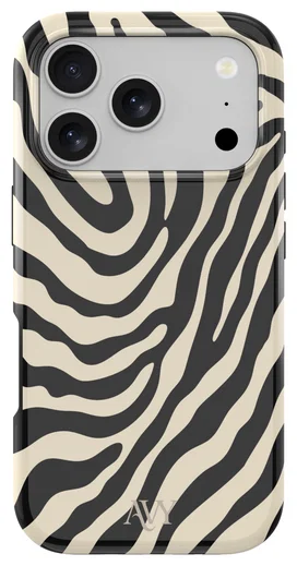 AVY Apple iPhone 17 Pro Max Hoesje MagSafe Back Cover Serengeti Zebra afbeelding 1