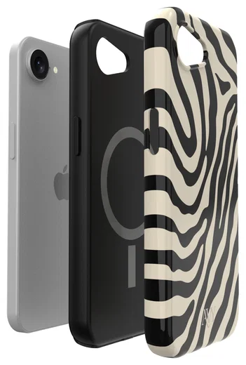 AVY Apple iPhone 17e / 16e Hoesje MagSafe Back Cover Serengeti Zebra afbeelding 16