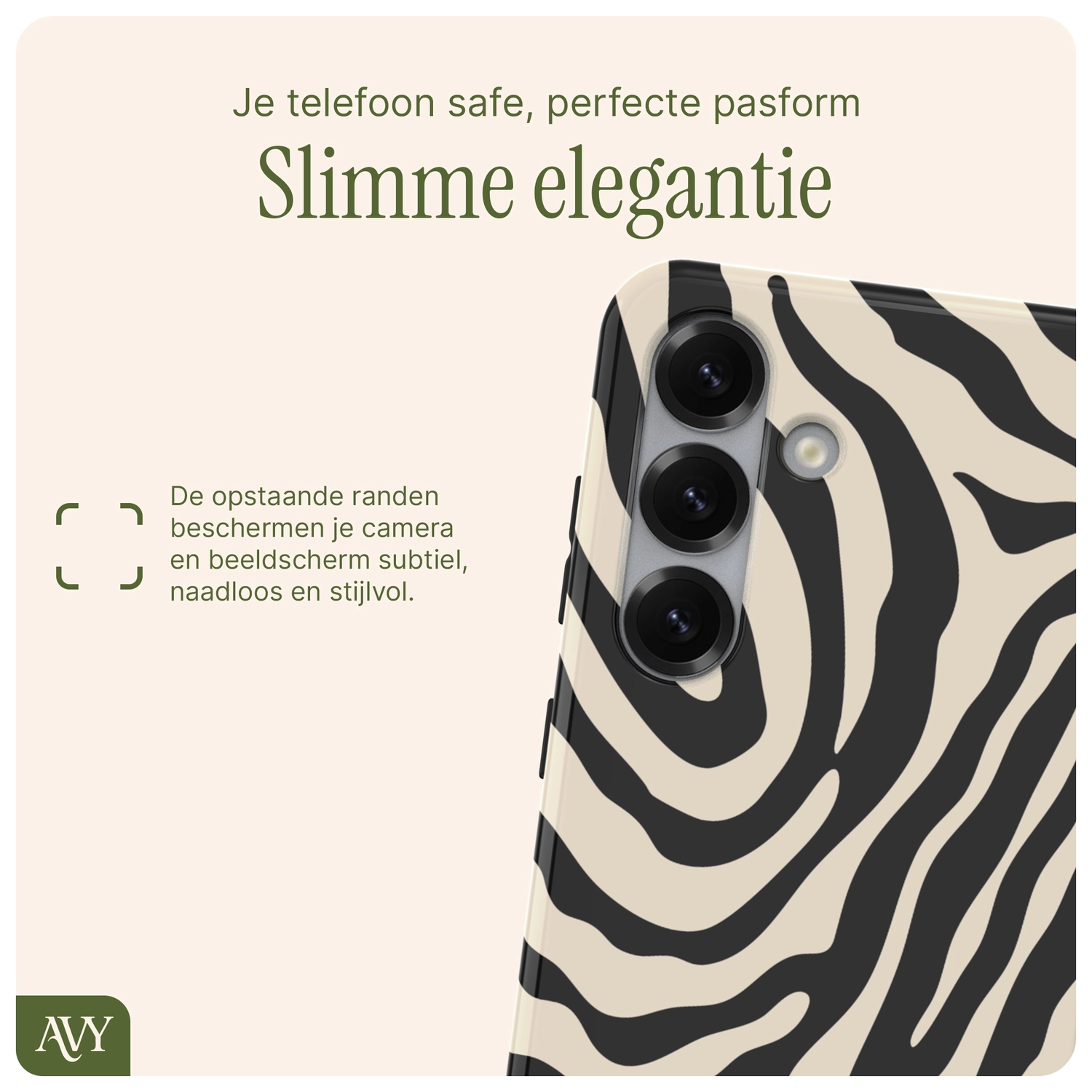 AVY Samsung Galaxy S25 Plus Hoesje MagSafe Back Cover Serengeti Zebra afbeelding 9