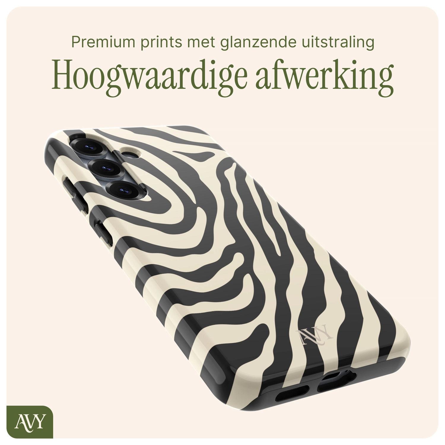 AVY Samsung Galaxy S25 Plus Hoesje MagSafe Back Cover Serengeti Zebra afbeelding 10