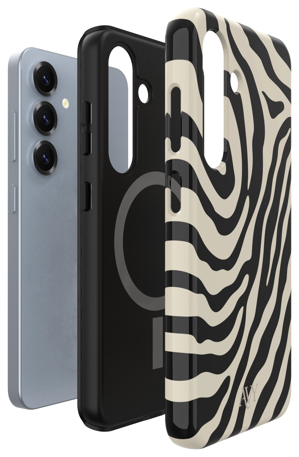 AVY Samsung Galaxy S25 Plus Hoesje MagSafe Back Cover Serengeti Zebra afbeelding 11