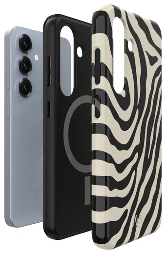 AVY Samsung Galaxy S25 Plus Hoesje MagSafe Back Cover Serengeti Zebra afbeelding 11