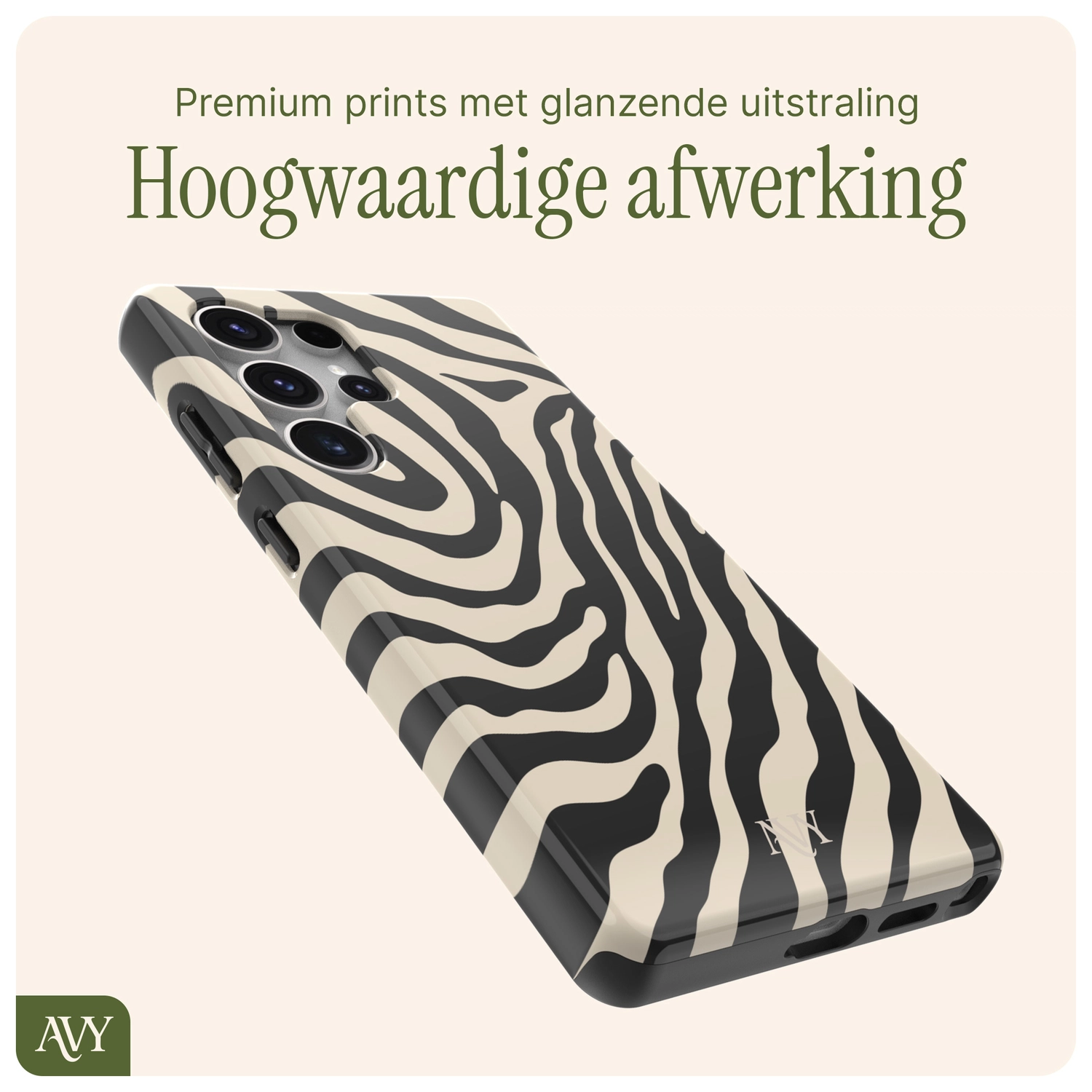 AVY Samsung Galaxy S25 Ultra Hoesje MagSafe Back Cover Serengeti Zebra afbeelding 9