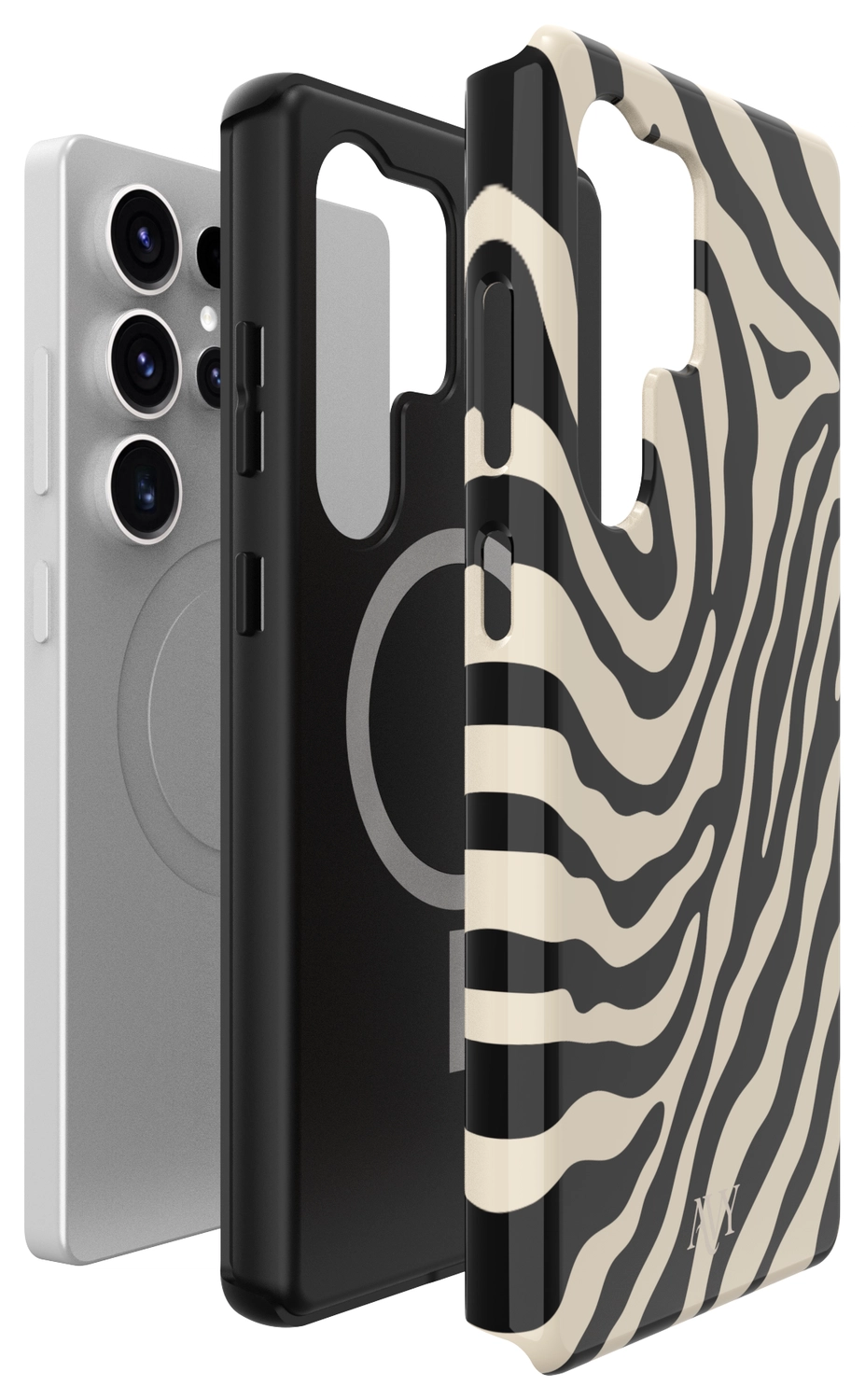 AVY Samsung Galaxy S25 Ultra Hoesje MagSafe Back Cover Serengeti Zebra afbeelding 15