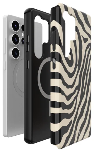 AVY Samsung Galaxy S25 Ultra Hoesje MagSafe Back Cover Serengeti Zebra afbeelding 15