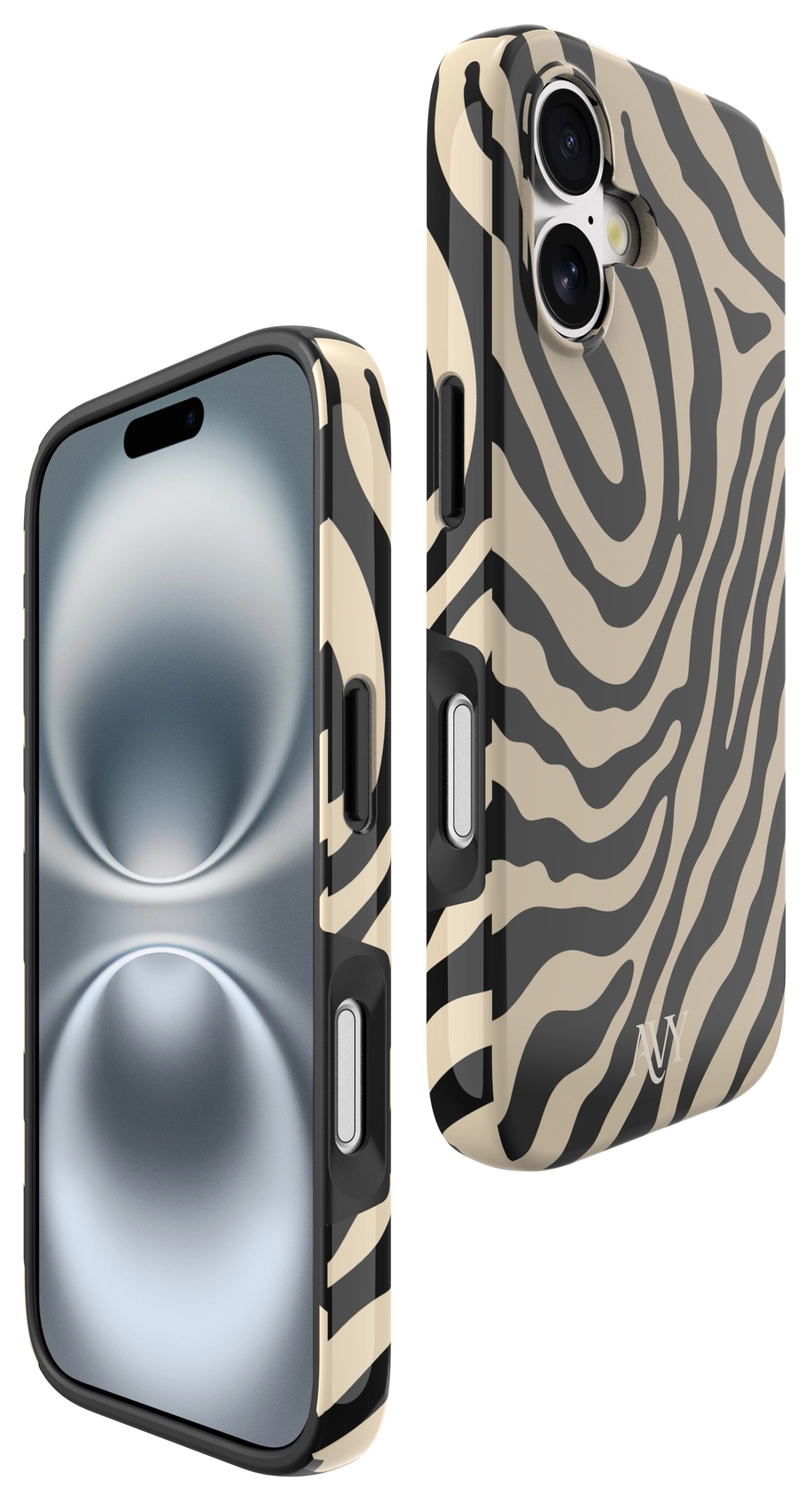 AVY Apple iPhone 16 Hoesje MagSafe Back Cover Serengeti Zebra afbeelding 14