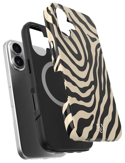 AVY Apple iPhone 16 Hoesje MagSafe Back Cover Serengeti Zebra afbeelding 16
