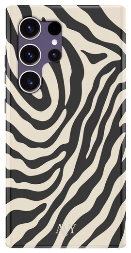 AVY Samsung Galaxy S24 Ultra Hoesje MagSafe Back Cover Serengeti Zebra afbeelding 1