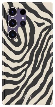 AVY Samsung Galaxy S24 Ultra Hoesje MagSafe Back Cover Serengeti Zebra