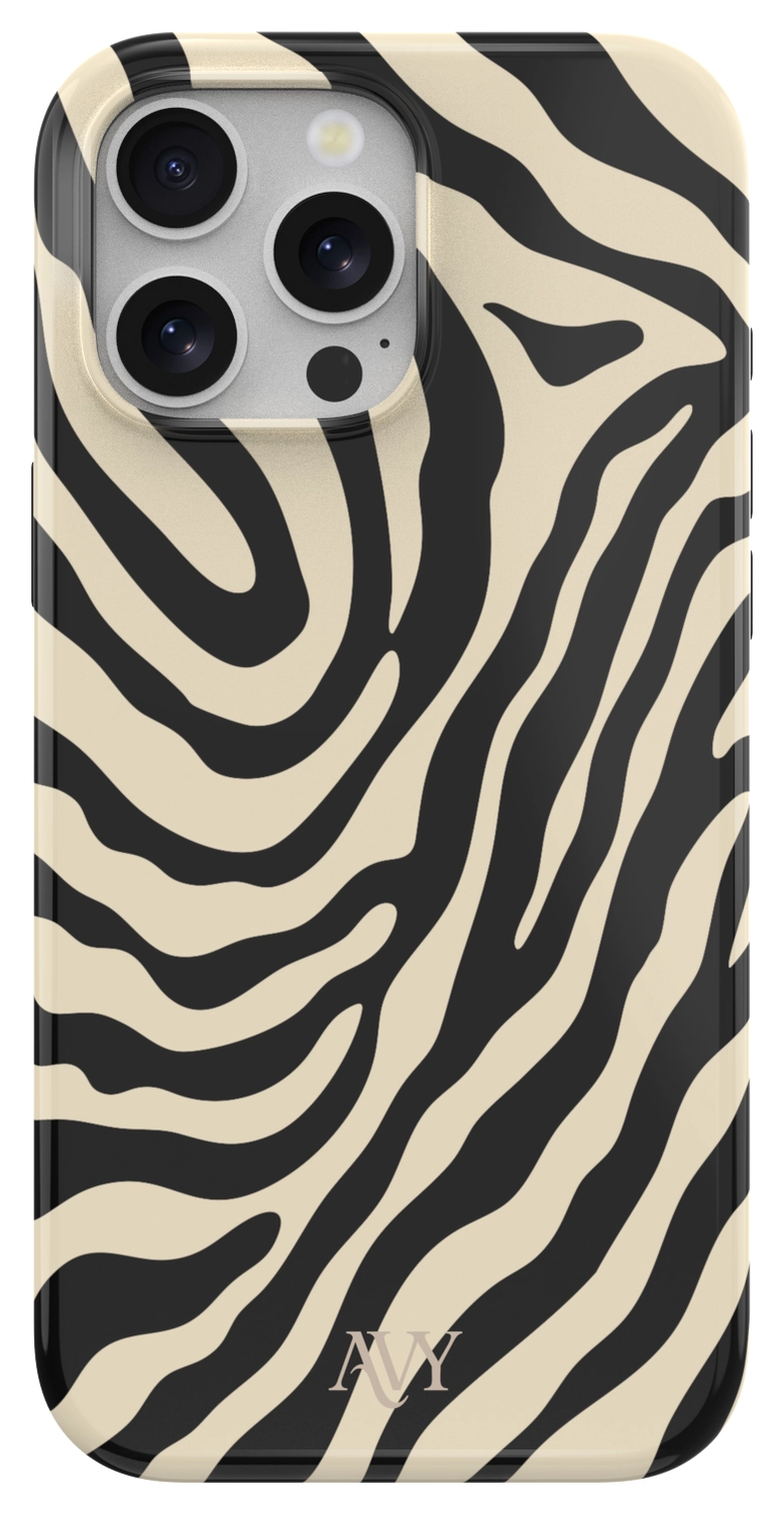 AVY Apple iPhone 15 Pro Max Hoesje MagSafe Back Cover Serengeti Zebra afbeelding 1
