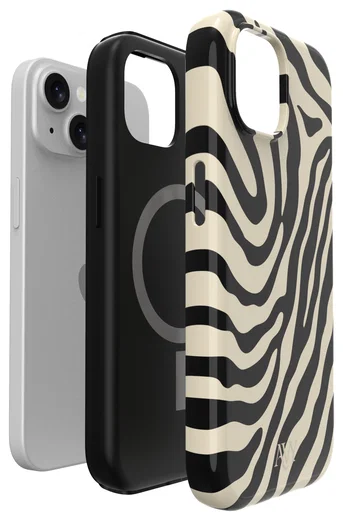 AVY Apple iPhone 14 / 13 Hoesje MagSafe Back Cover Serengeti Zebra afbeelding 15