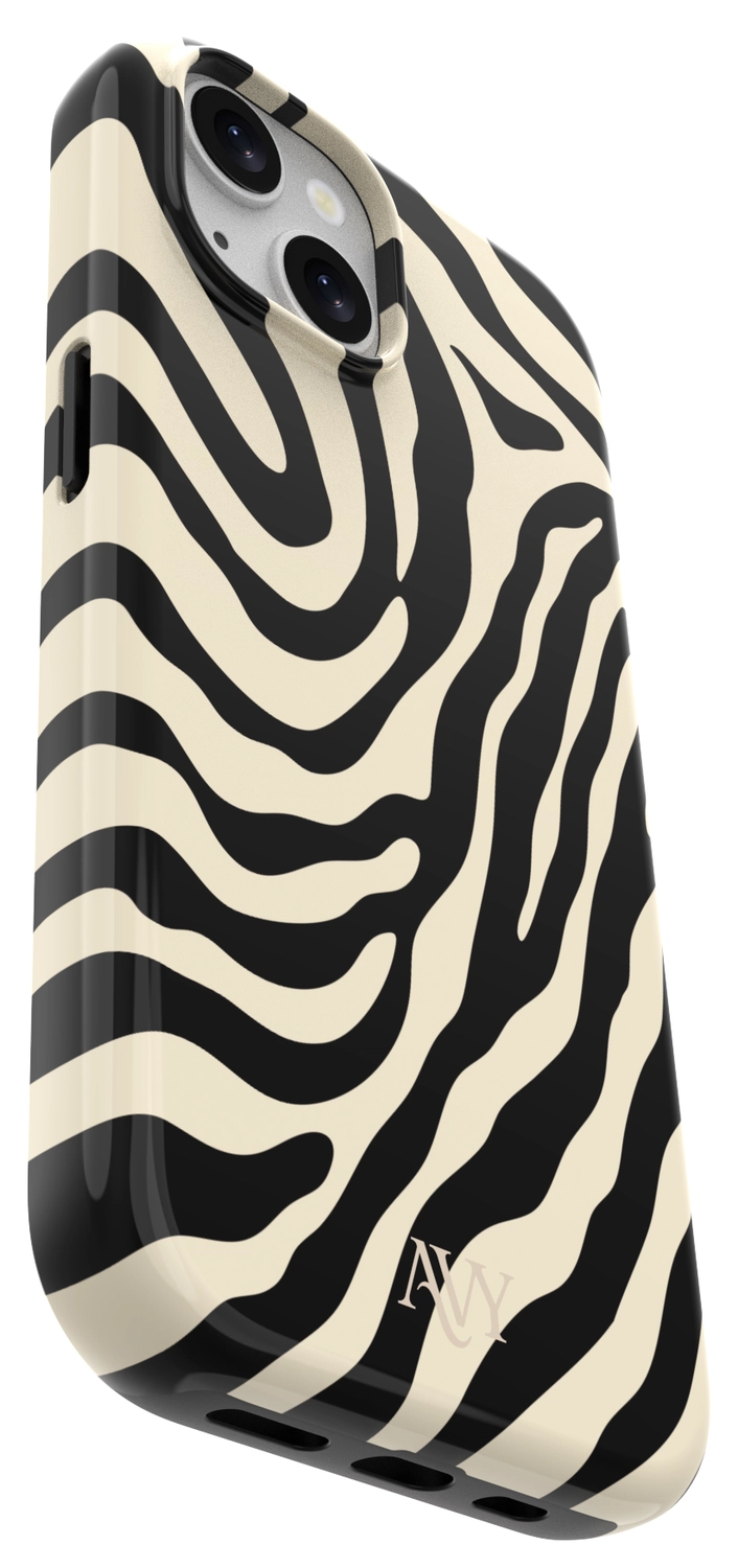 AVY Apple iPhone 14 / 13 Hoesje MagSafe Back Cover Serengeti Zebra afbeelding 16