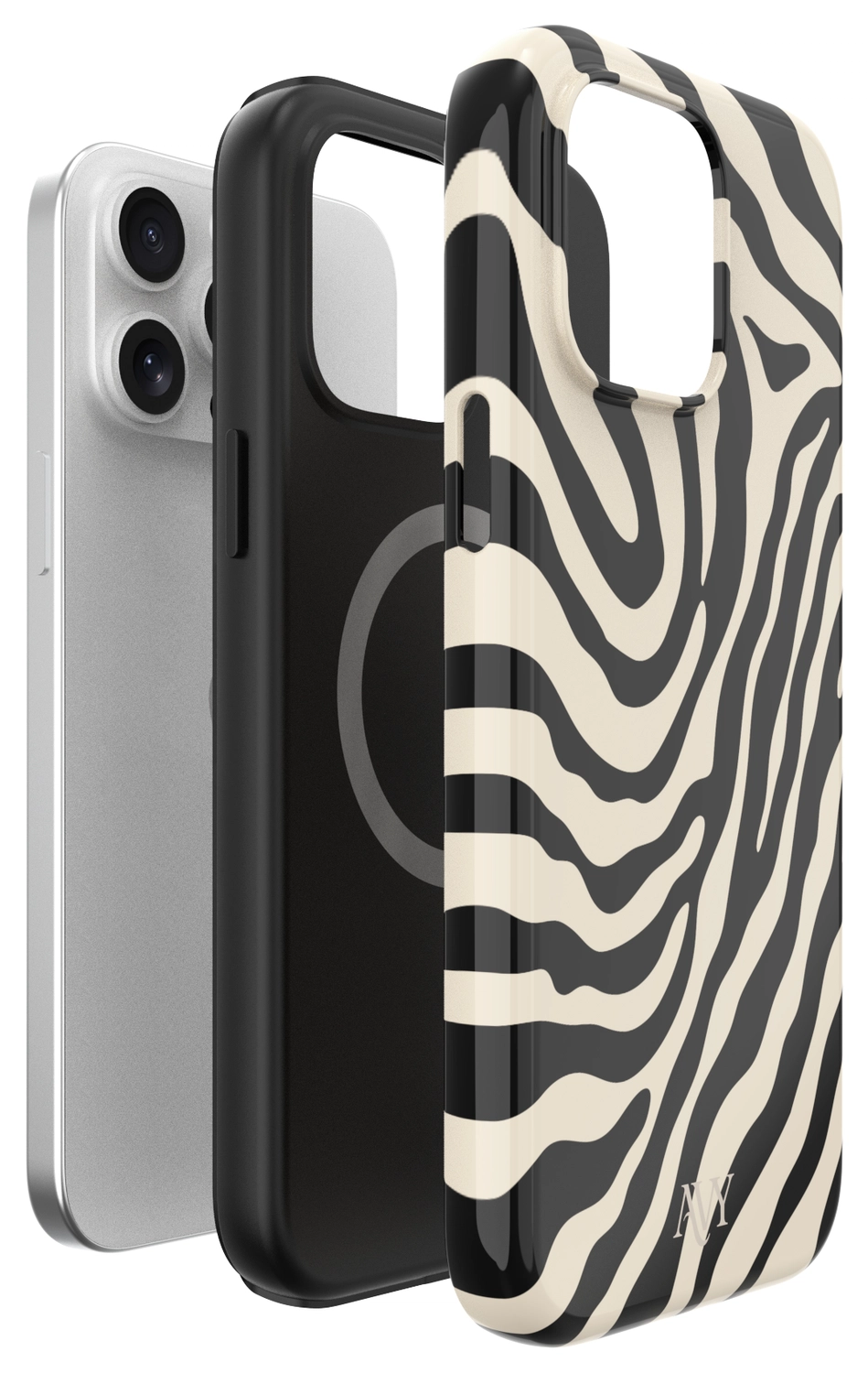AVY Apple iPhone 13 Pro Hoesje MagSafe Back Cover Serengeti Zebra afbeelding 15