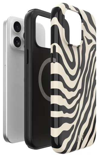 AVY Apple iPhone 13 Pro Hoesje MagSafe Back Cover Serengeti Zebra afbeelding 15