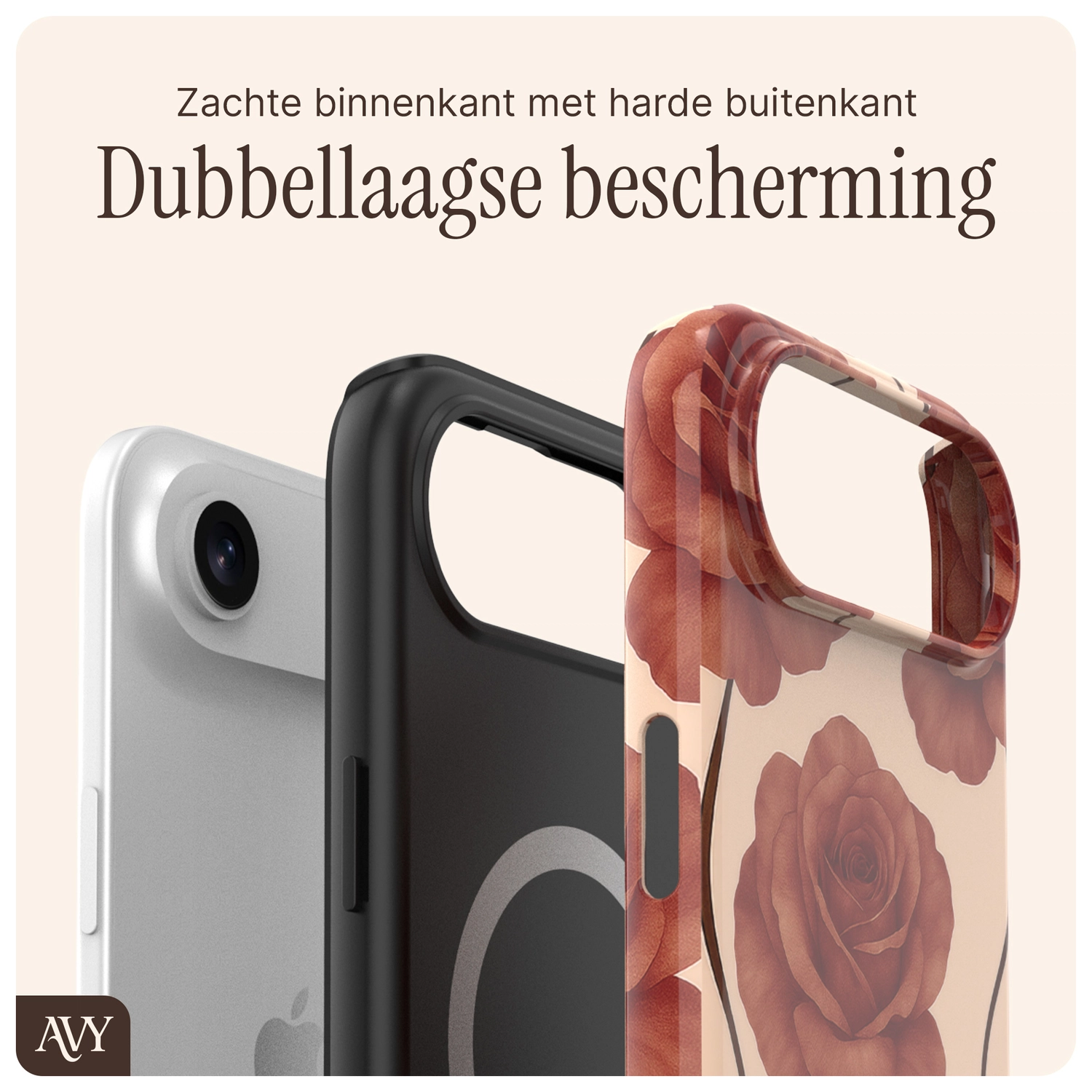 AVY Apple iPhone Air Hoesje MagSafe Back Cover Botanique Roses afbeelding 7