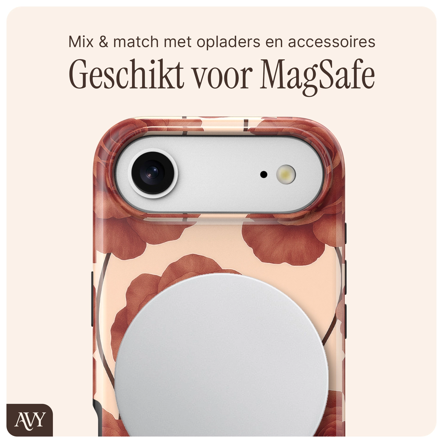 AVY Apple iPhone Air Hoesje MagSafe Back Cover Botanique Roses afbeelding 8