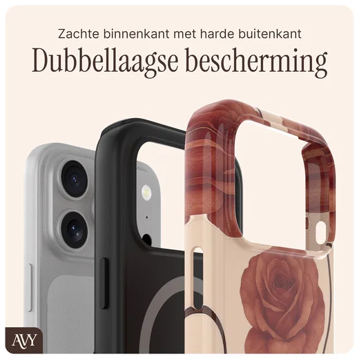 AVY Apple iPhone 17 Pro Hoesje MagSafe Back Cover Botanique Roses afbeelding 7