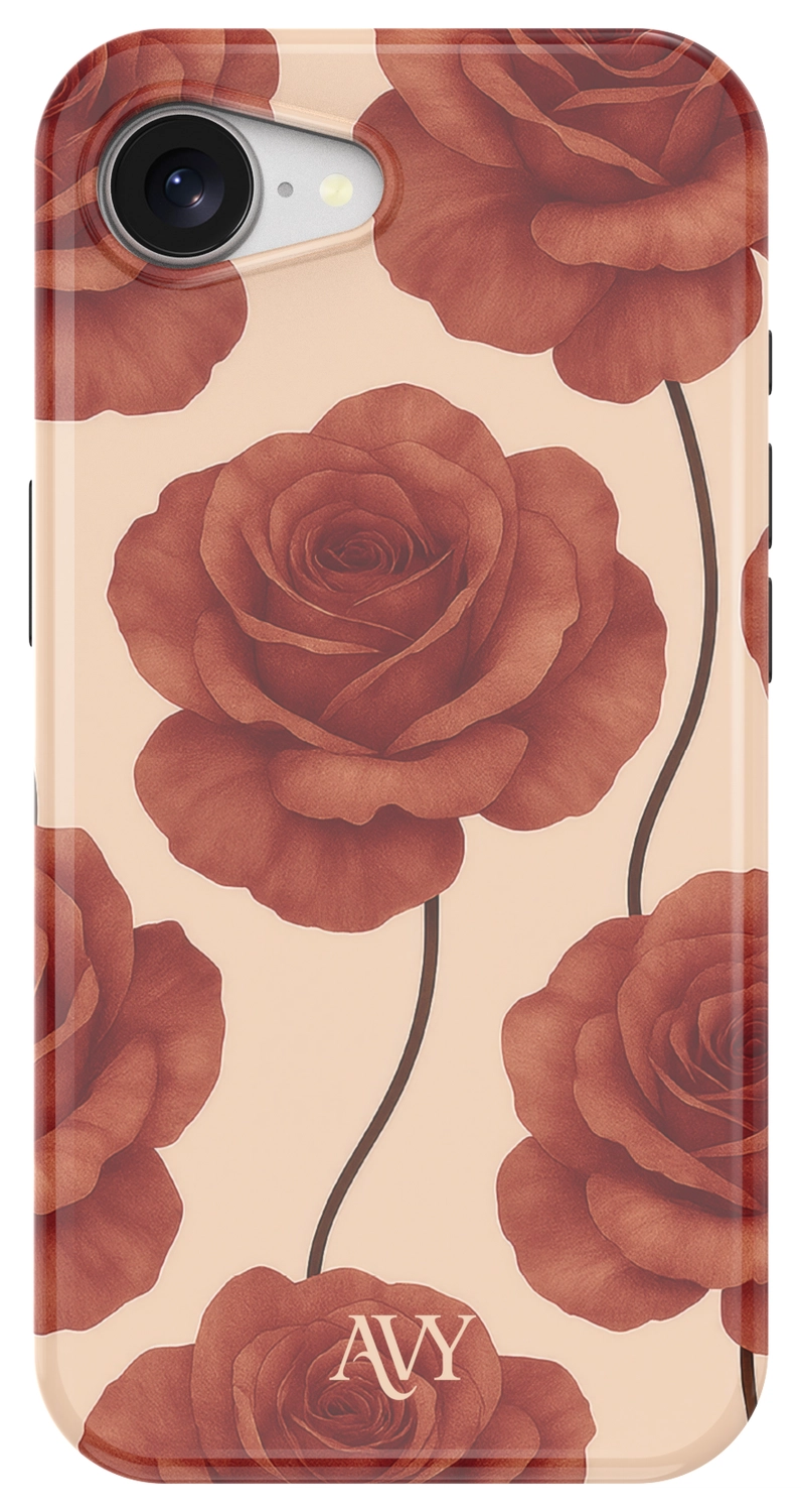 AVY Apple iPhone 17e / 16e Hoesje MagSafe Back Cover Botanique Roses afbeelding 1