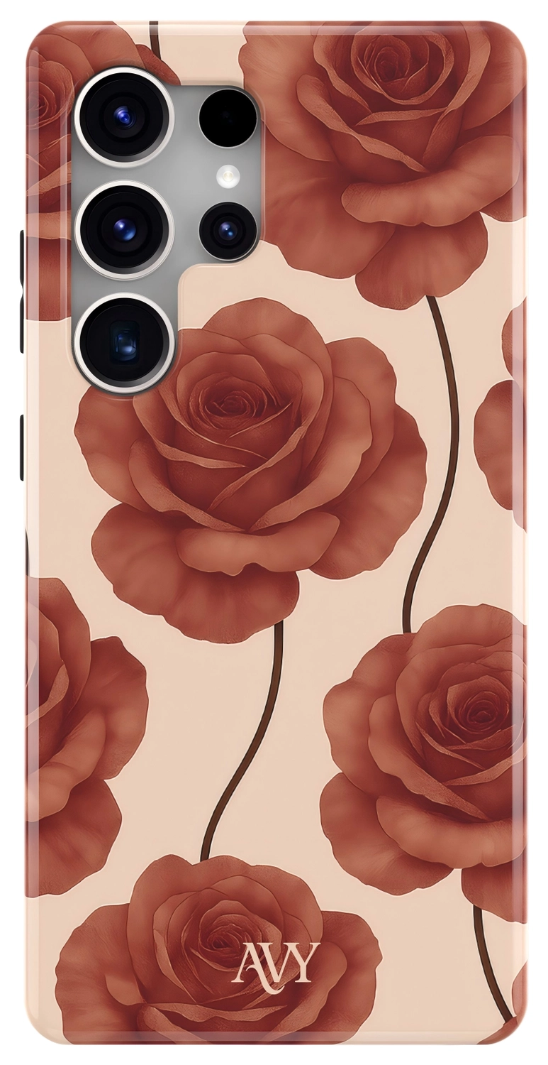 AVY Samsung Galaxy S25 Ultra Hoesje MagSafe Back Cover Botanique Roses afbeelding 1