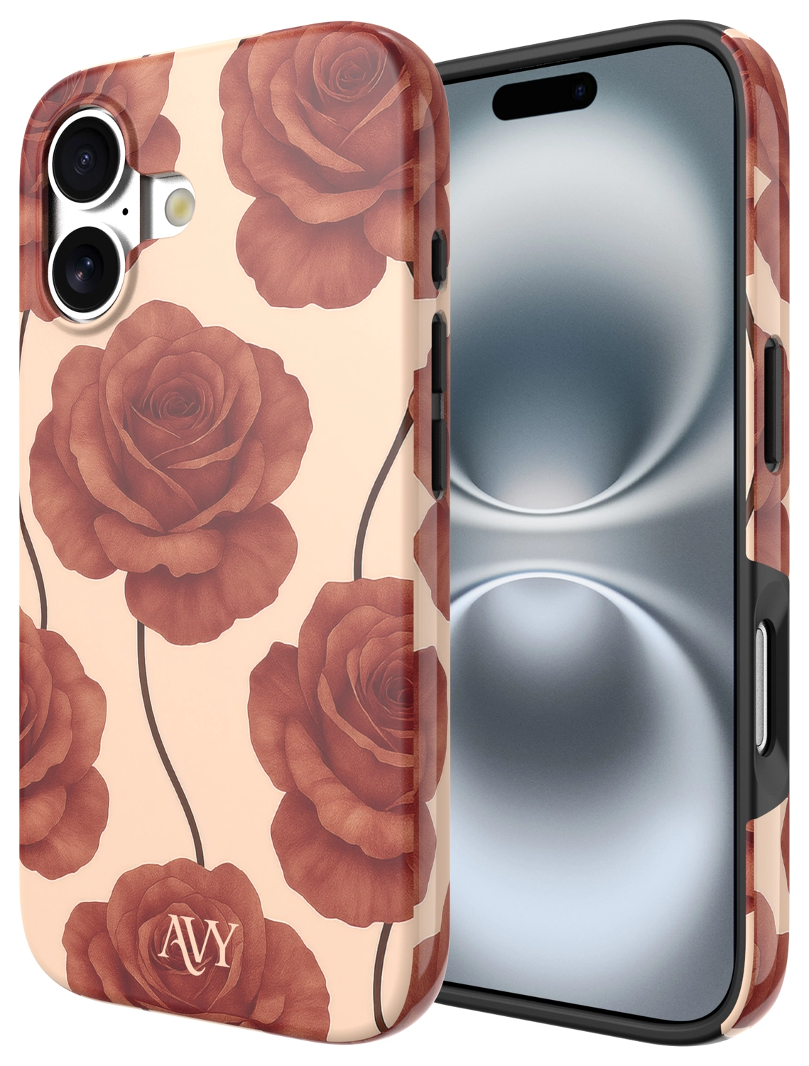 AVY Apple iPhone 16 Hoesje MagSafe Back Cover Botanique Roses afbeelding 15