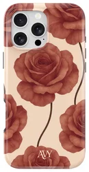 AVY Apple iPhone 16 Pro Max Hoesje MagSafe Back Cover Botanique Roses afbeelding